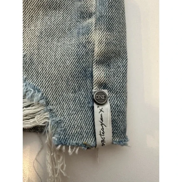 One‎ Teaspoon Jean Shorts Women 26 Blue Cutoff BRIDGETTES Distressed summer New